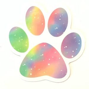 Paw Print Vinyl Sticker